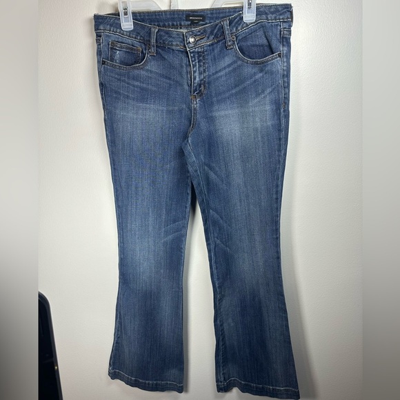 i❤️Ronson Denim - Blue Flare Leg Jeans with Medium Wash I❤️ Heart Ronson size 10